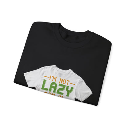 iΓÇÖm not lazy iΓÇÖm in quarantine — Unisex Heavy Blend Crewneck (G18000)