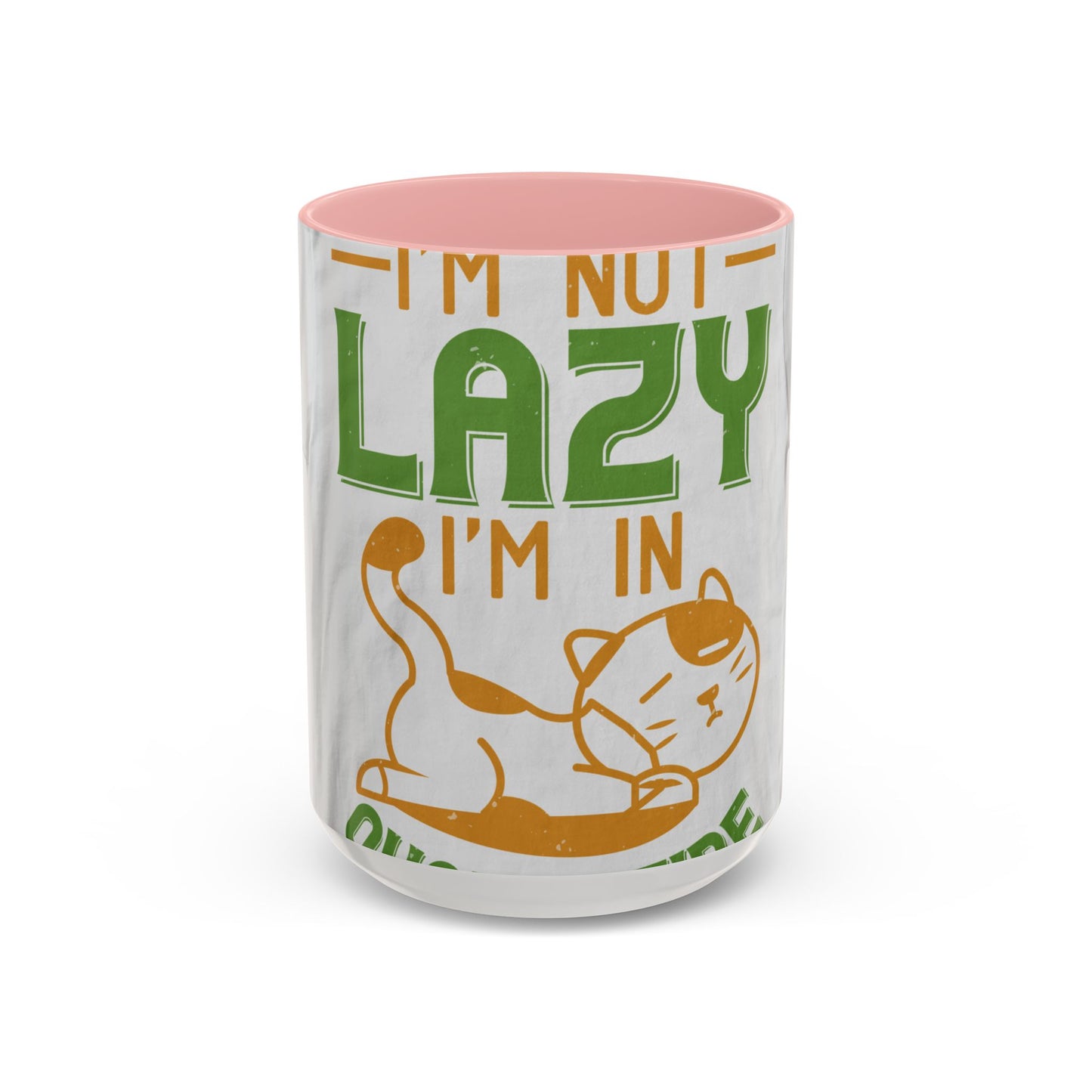 iΓÇÖm not lazy iΓÇÖm in quarantine — Accent Mug 11/15oz