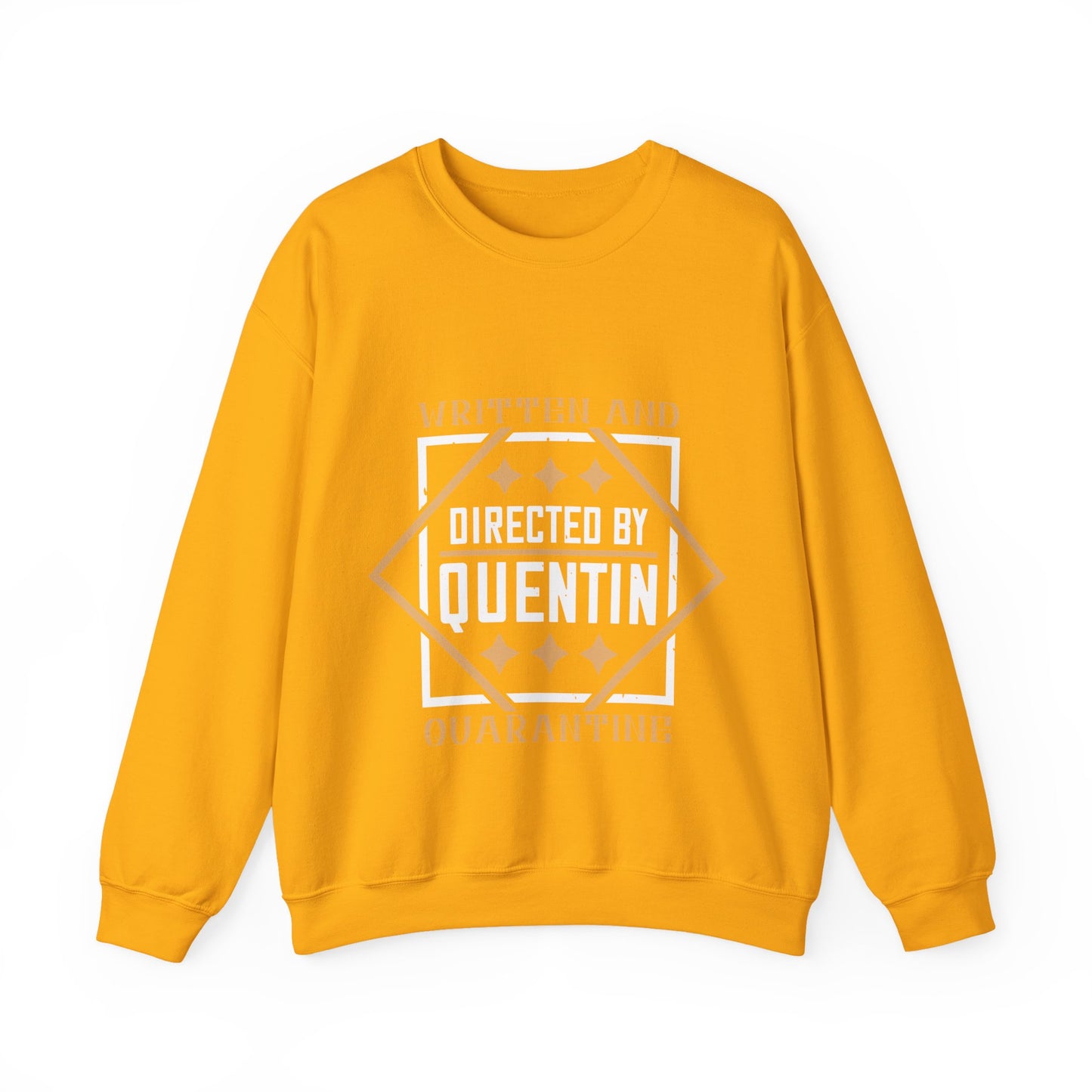 written and directed by quentin quarantine-01 — Unisex Heavy Blend Crewneck (G18000)