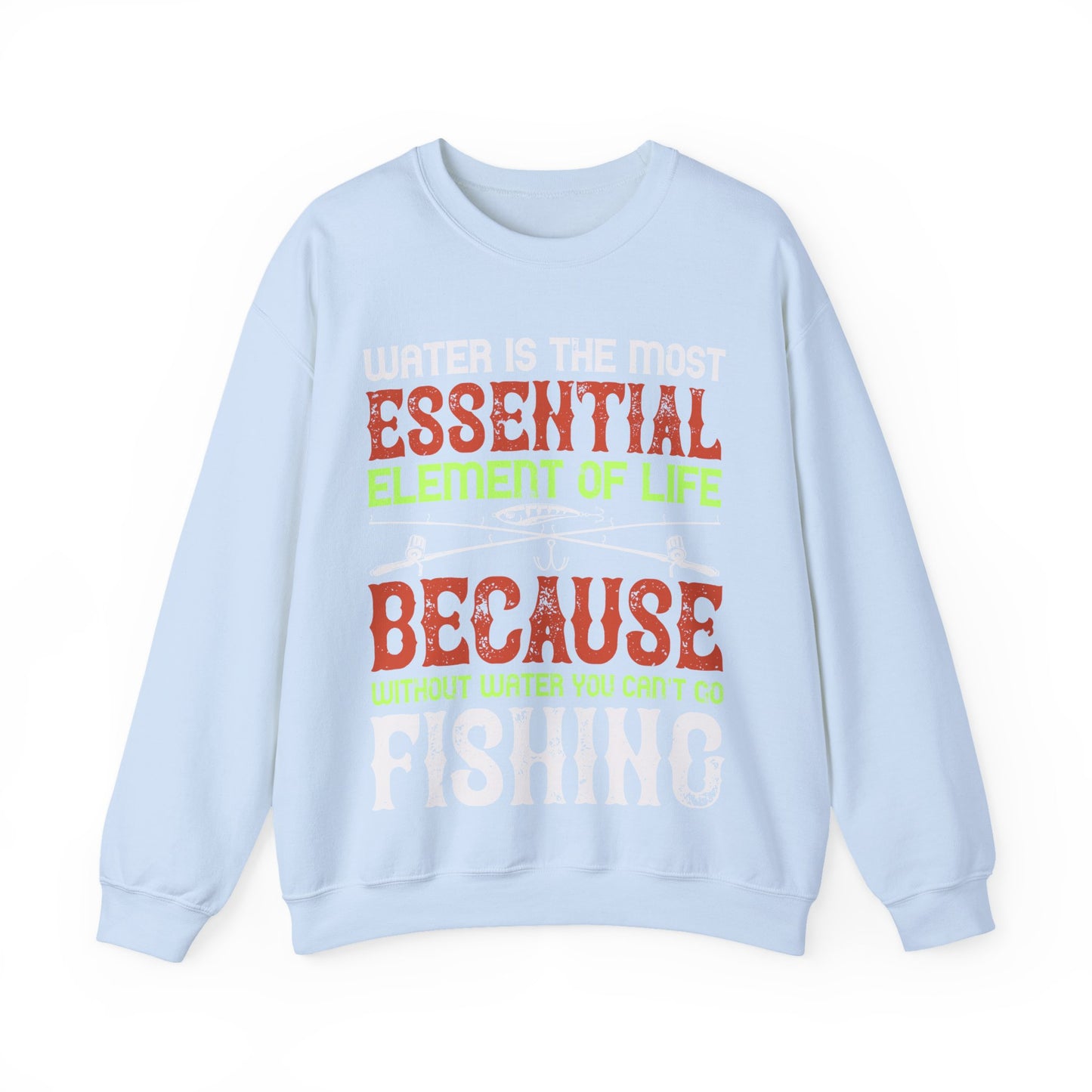 WATER IS THE MOST ESSENTIAL-01 — Unisex Heavy Blend Crewneck (G18000)