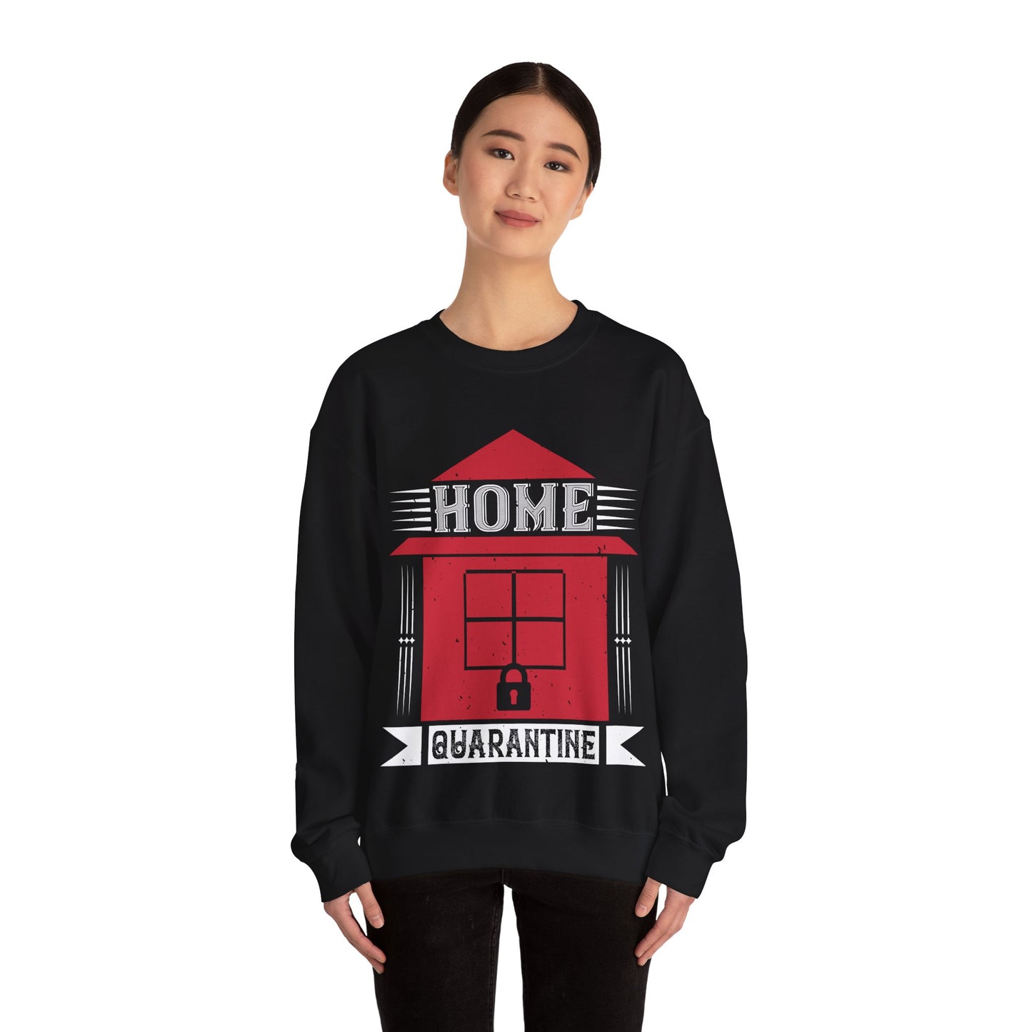 home quarantine-01 — Unisex Heavy Blend Crewneck (G18000)