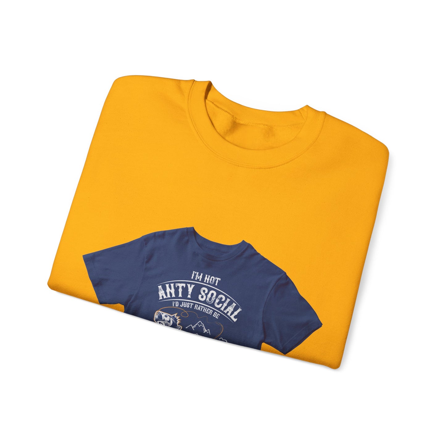 im not ANTY SOCIAL — Unisex Heavy Blend Crewneck (G18000)