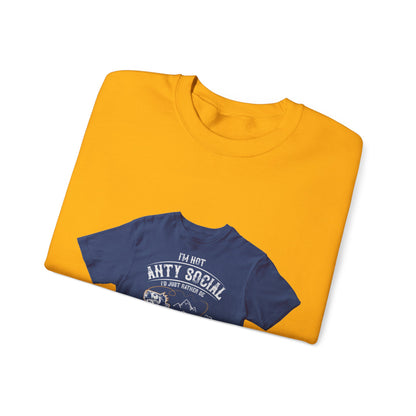 im not ANTY SOCIAL — Unisex Heavy Blend Crewneck (G18000)
