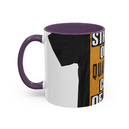 straight outta quarantine class of 2020 — Accent Mug 11/15oz