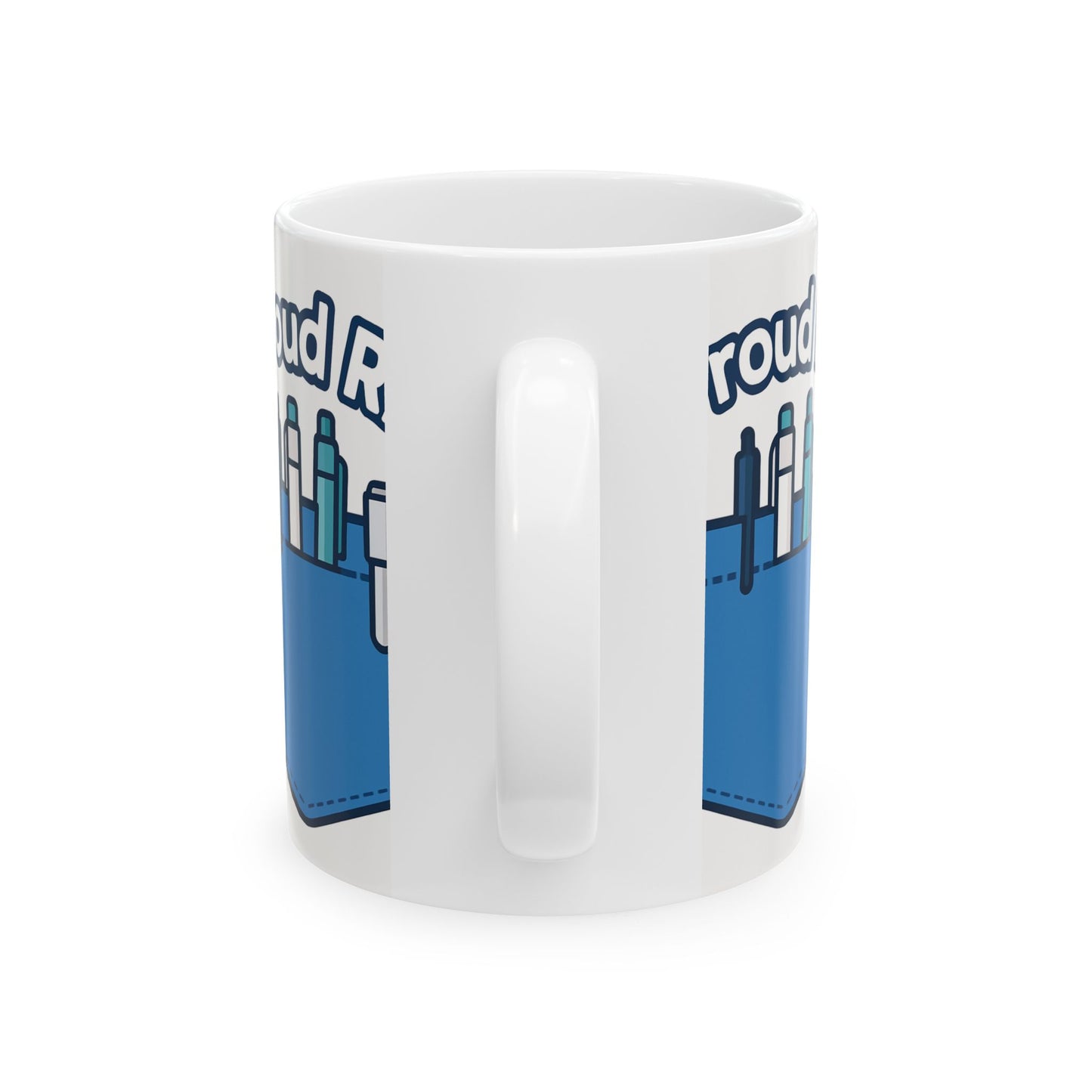 Proud RN Ceramic Mug: Ideal Gift for Nurses, Nurse Appreciation, Healthcare Professional, Coffee Lover, Unique Nursing Mug