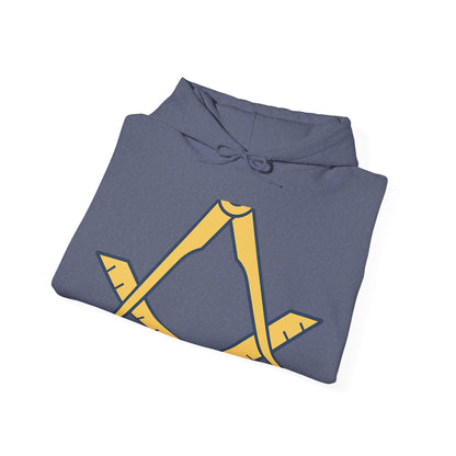 Plain Square and compass — Unisex Heavy Blend Hoodie (G18500)
