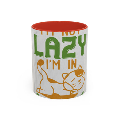 iΓÇÖm not lazy iΓÇÖm in quarantine — Accent Mug 11/15oz