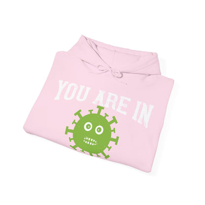 shut up you are in  quarantine-01 — Unisex Heavy Blend Hoodie (G18500)