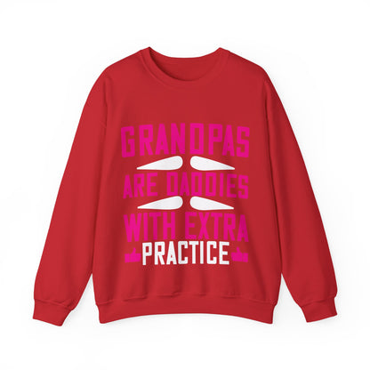 Grandpas are daddies with extra practice-01 — Unisex Heavy Blend Crewneck (G18000)