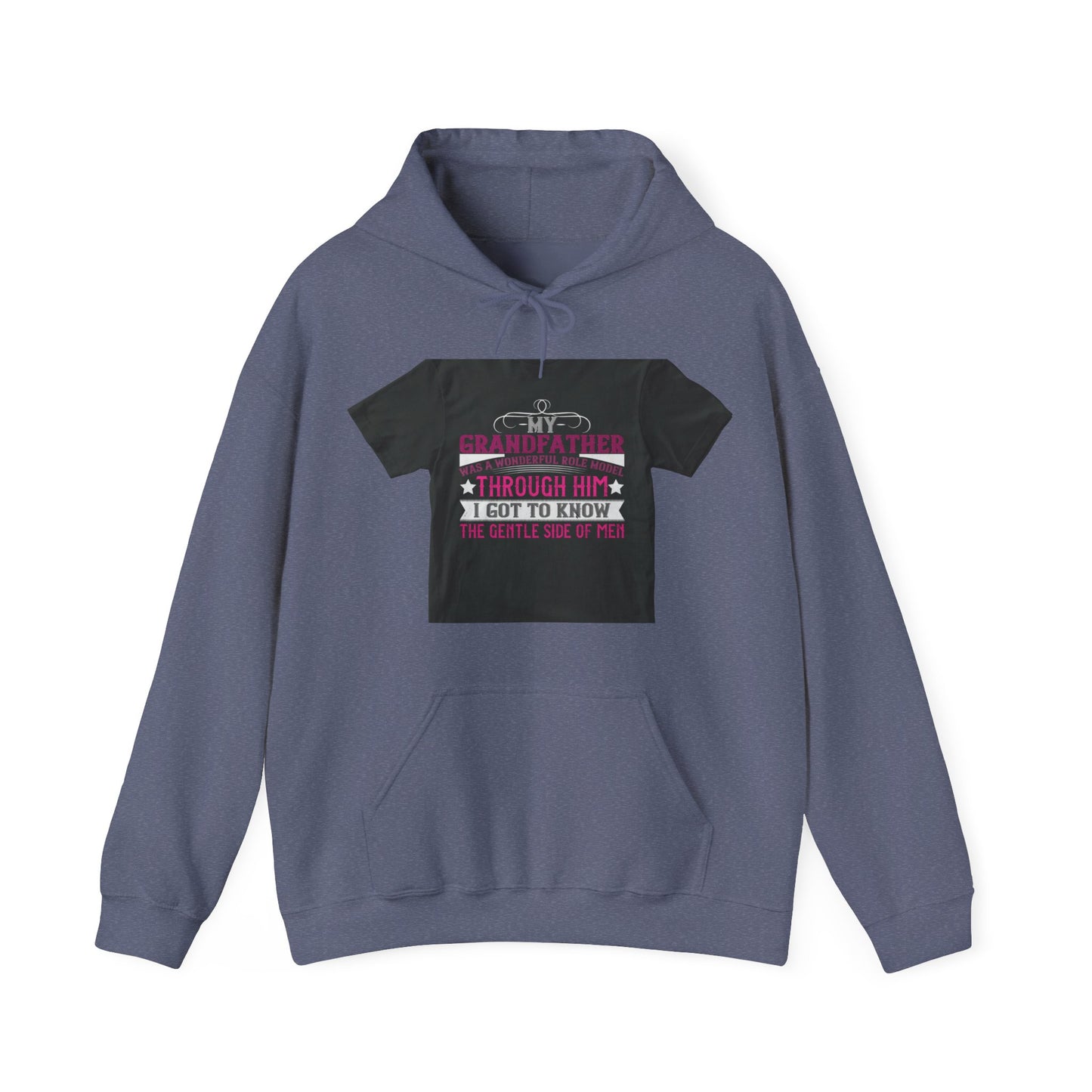 My grandfather was a wonderful role model-01 — Unisex Heavy Blend Hoodie (G18500)