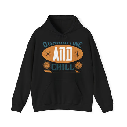 quarantine and chill-011 — Unisex Heavy Blend Hoodie (G18500)