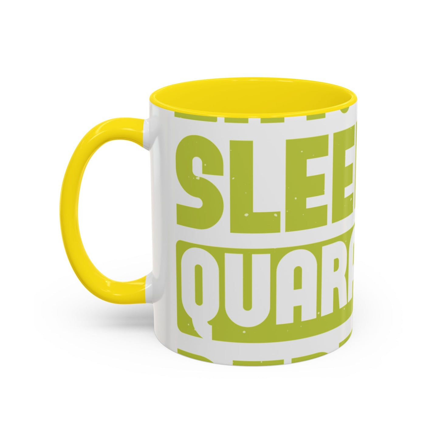 eat sleep quarantine repeat-01 — Accent Mug 11/15oz