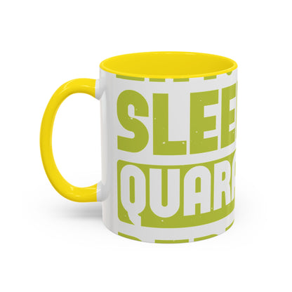 eat sleep quarantine repeat-01 — Accent Mug 11/15oz