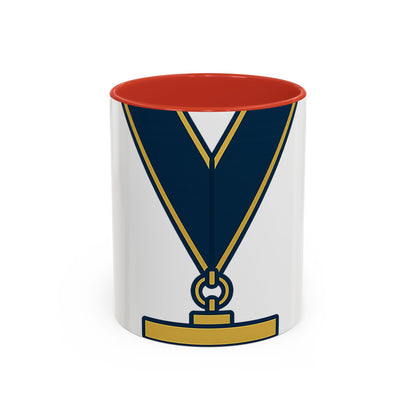 Junior Warden JW-- the plumb — Accent Mug 11/15oz