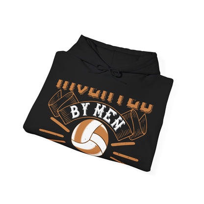 Volleyball Invented by men, perfected by women-01 — Unisex Heavy Blend Hoodie (G18500)