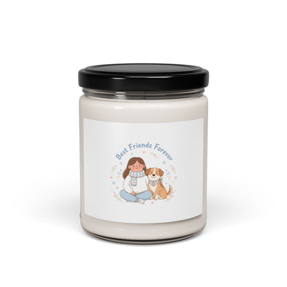 Best Friends Forever Candle | Scented Soy Candle, Paw Print Pet Owner