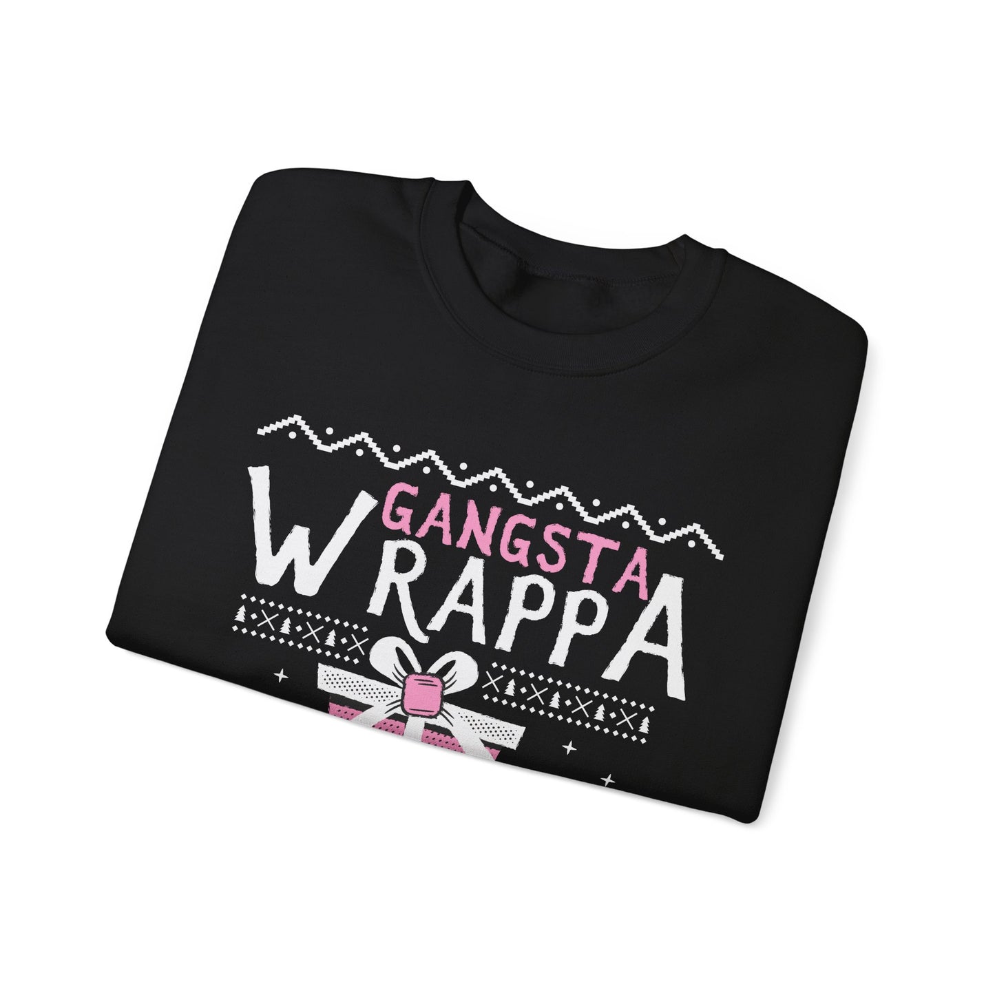 Gangsta Wrappa Gift Box Sweatshirt - Unwrap Festive Style!