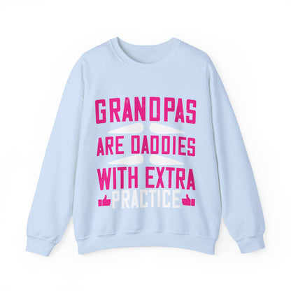 Grandpas are daddies with extra practice-01 — Unisex Heavy Blend Crewneck (G18000)