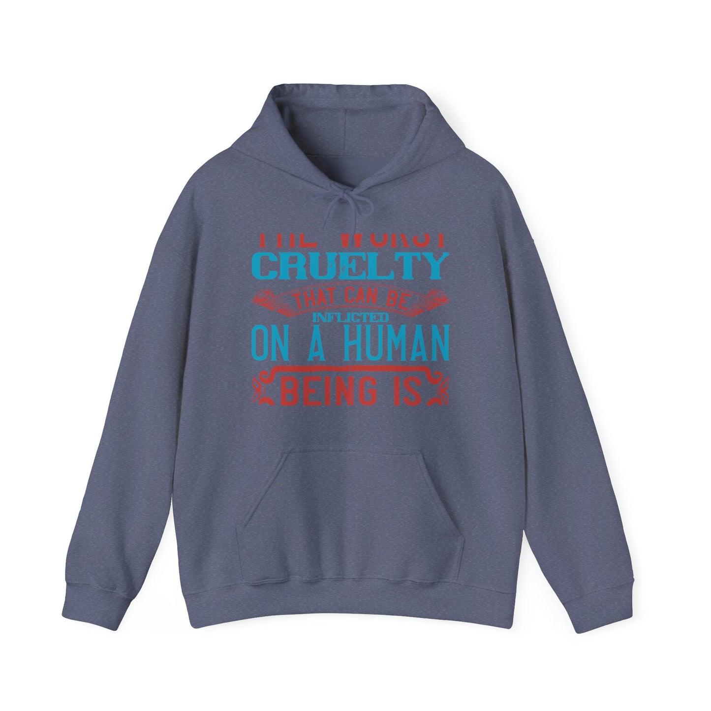 The worst cruelty that can be inflicted on a human being is isolation-01 — Unisex Heavy Blend Hoodie (G18500)