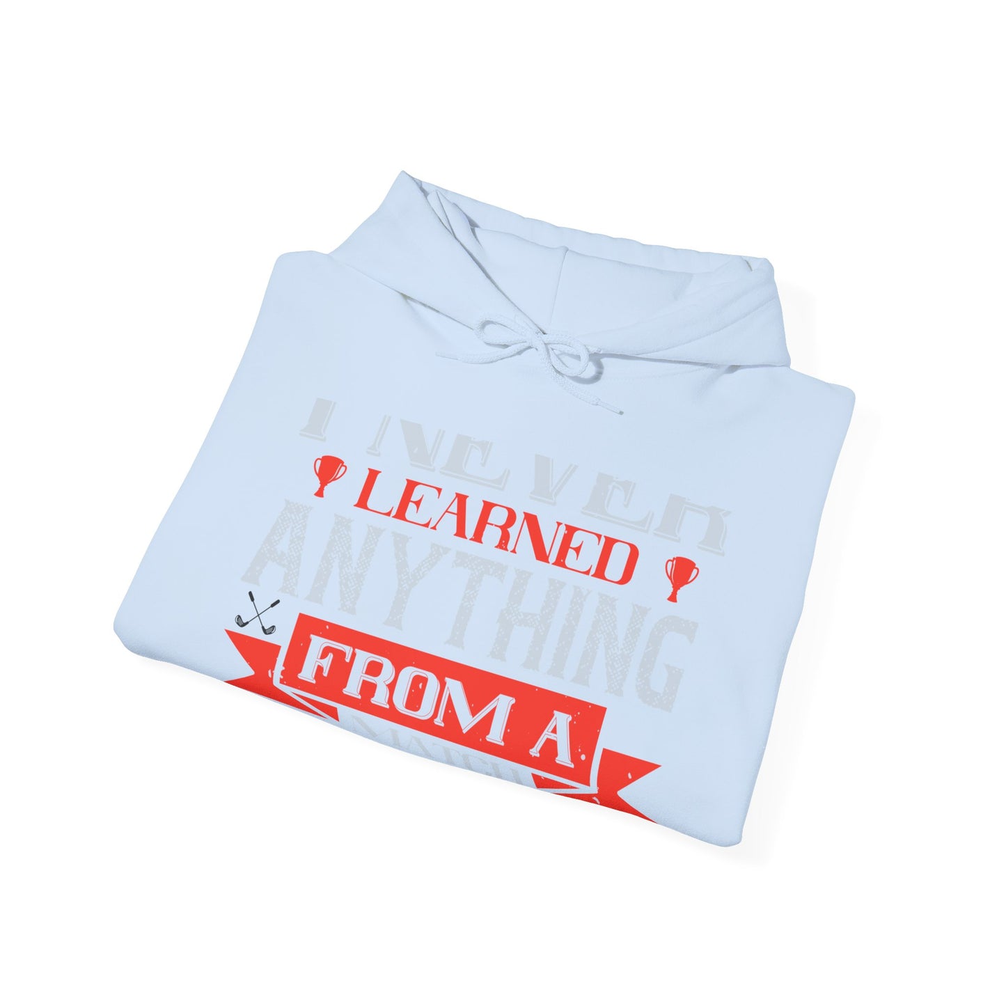 I never learned anything from a match that I won-01 — Unisex Heavy Blend Hoodie (G18500)