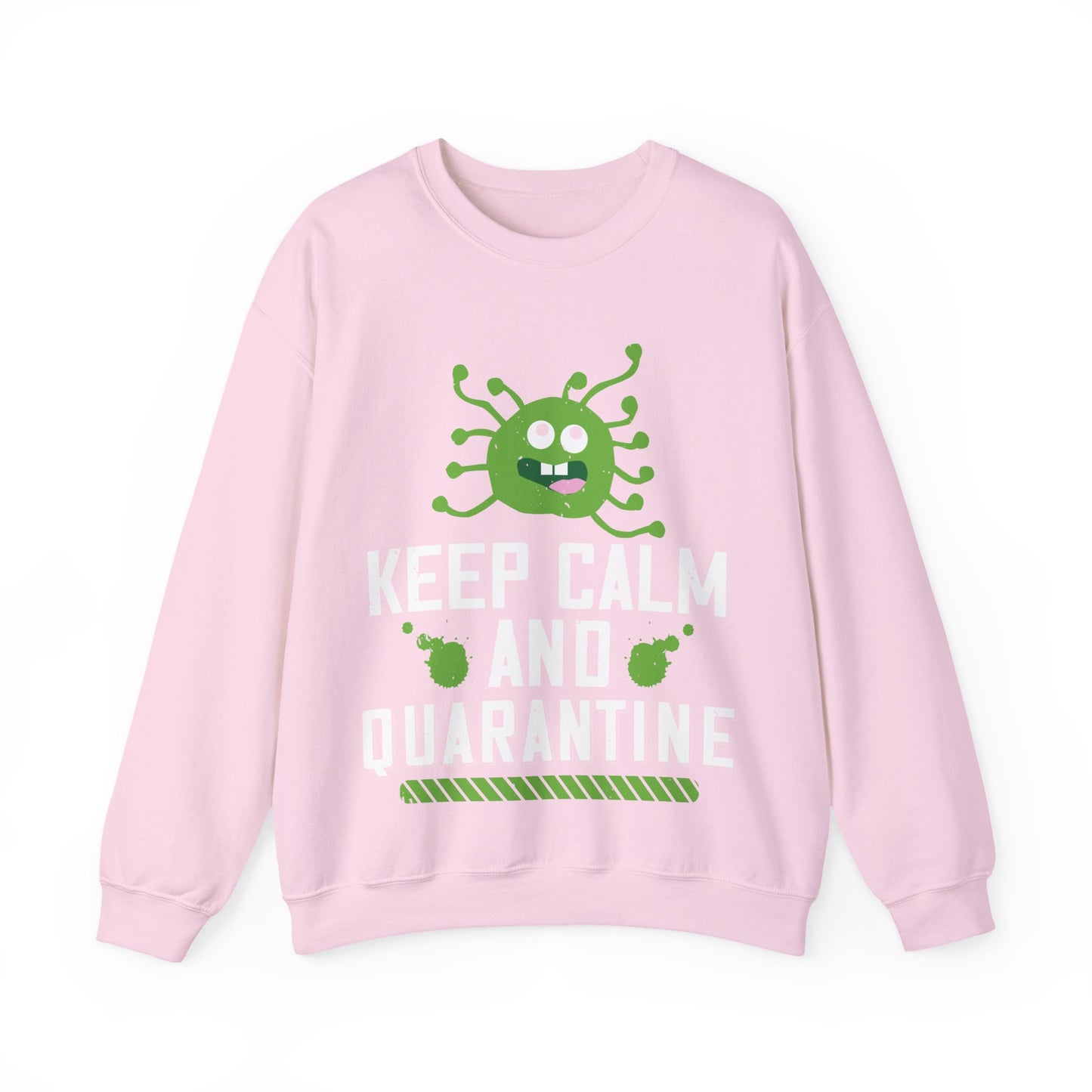 keep calm and quarantine-01 — Unisex Heavy Blend Crewneck (G18000)