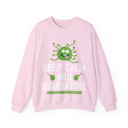 keep calm and quarantine-01 — Unisex Heavy Blend Crewneck (G18000)