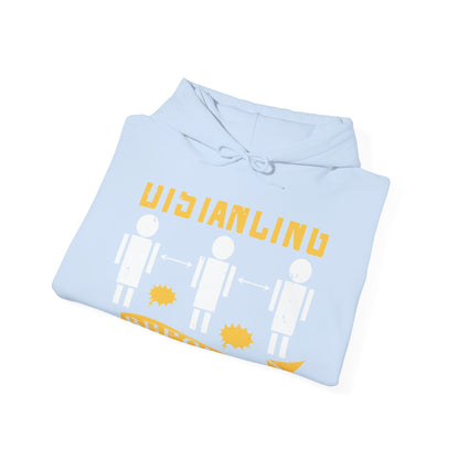 I was social distancing before it was coo-01 — Unisex Heavy Blend Hoodie (G18500)