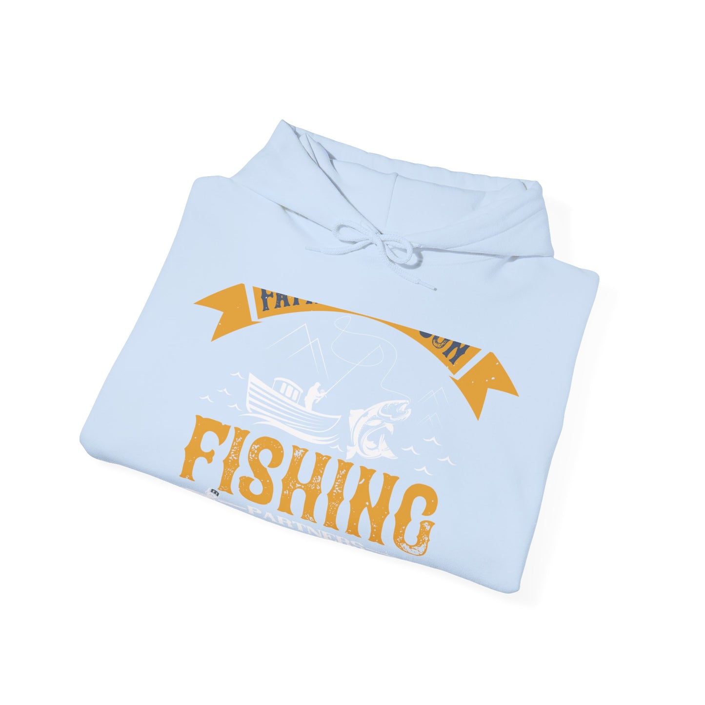 father and son fishing partners  for life-01 — Unisex Heavy Blend Hoodie (G18500)