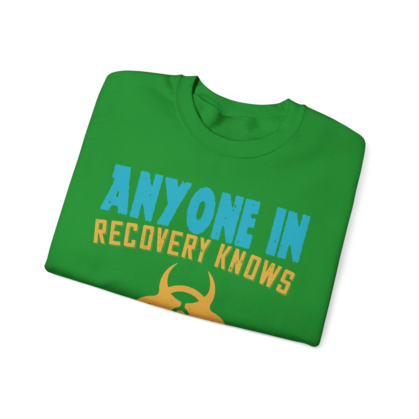 Anyone in recovery knows that isolation is the biggest enemy-01 — Unisex Heavy Blend Crewneck (G18000)