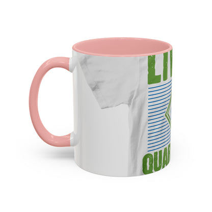 living my best quarantine — Accent Mug 11/15oz