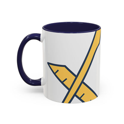 Plain Square and compass — Accent Mug 11/15oz