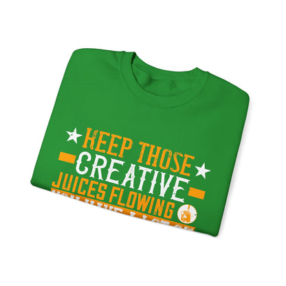 Keep those creative juices flowing. You have a lot of time on your hands!-01 — Unisex Heavy Blend Crewneck (G18000)