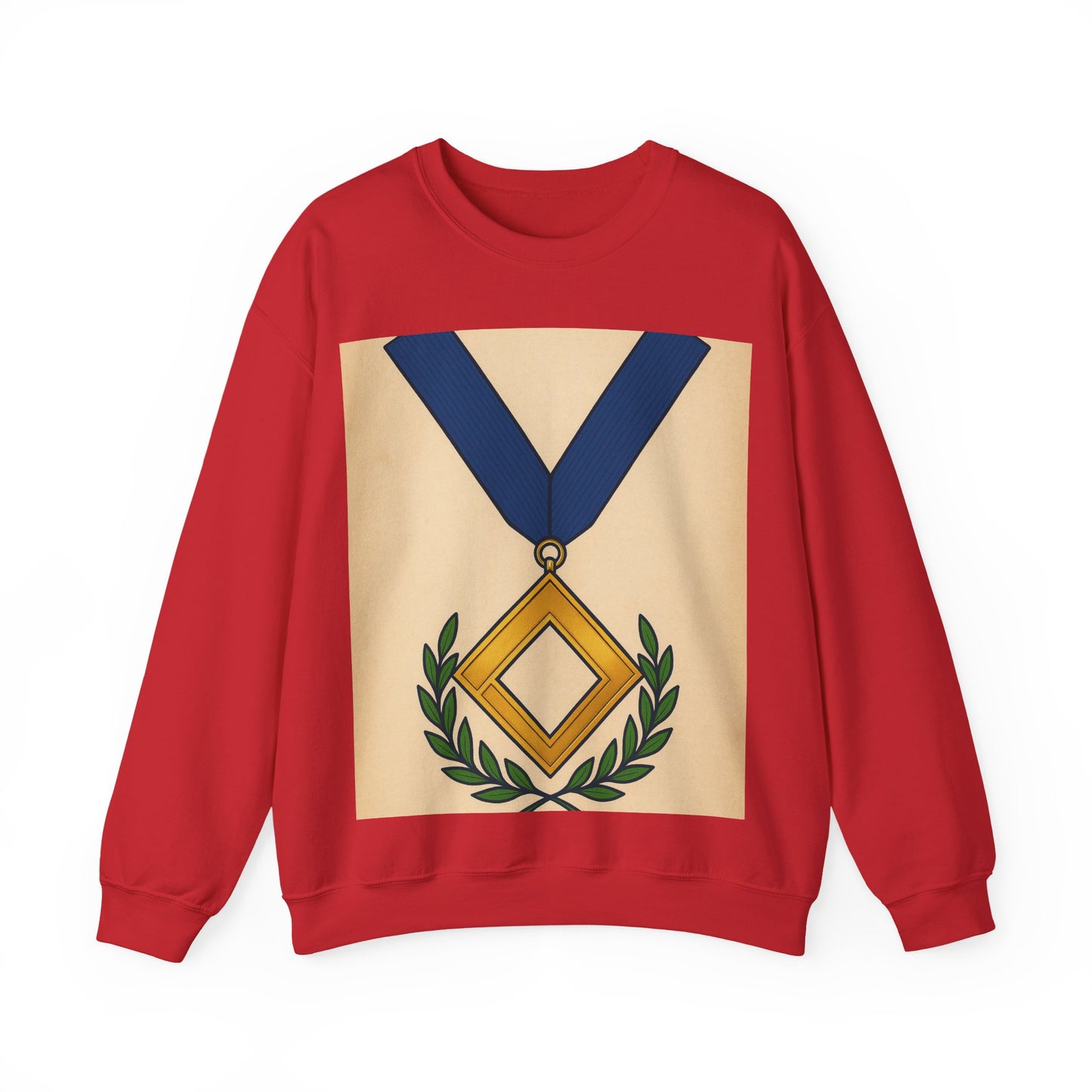 Worshipful master jewel Square — Unisex Heavy Blend Crewneck (G18000)