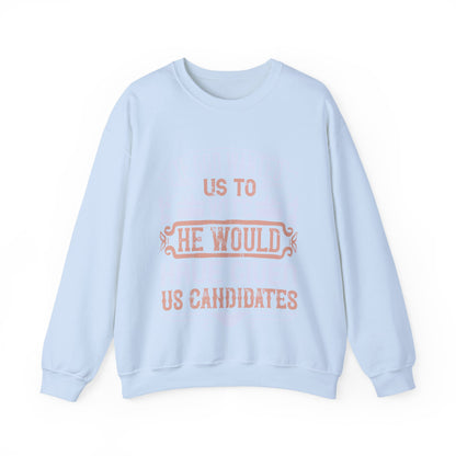 If God wanted us to vote, he would have given us candidates-01 — Unisex Heavy Blend Crewneck (G18000)