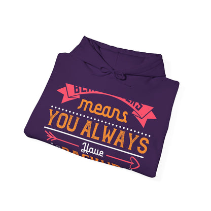Being sisters means you always have backup 4 design (2) — Unisex Heavy Blend Hoodie (G18500)