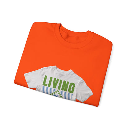 living my best quarantine — Unisex Heavy Blend Crewneck (G18000)