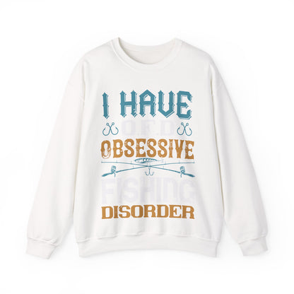 I HAVE O.F.D OBSESSIVE FISHING DISORDER-01 — Unisex Heavy Blend Crewneck (G18000)