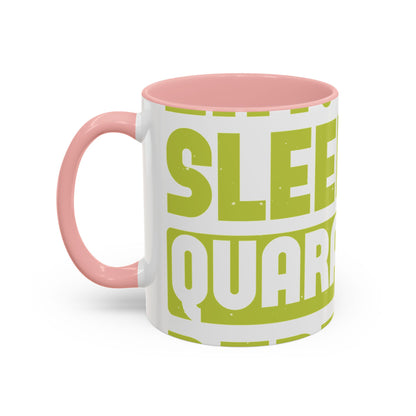 eat sleep quarantine repeat-01 — Accent Mug 11/15oz