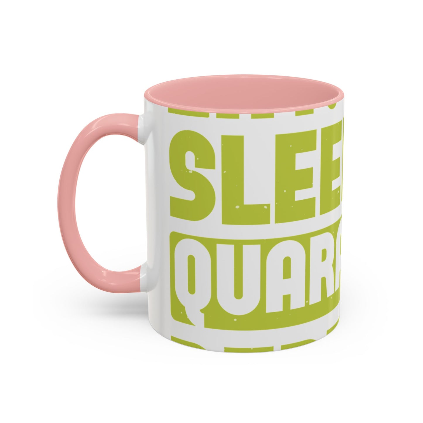 eat sleep quarantine repeat-01 — Accent Mug 11/15oz