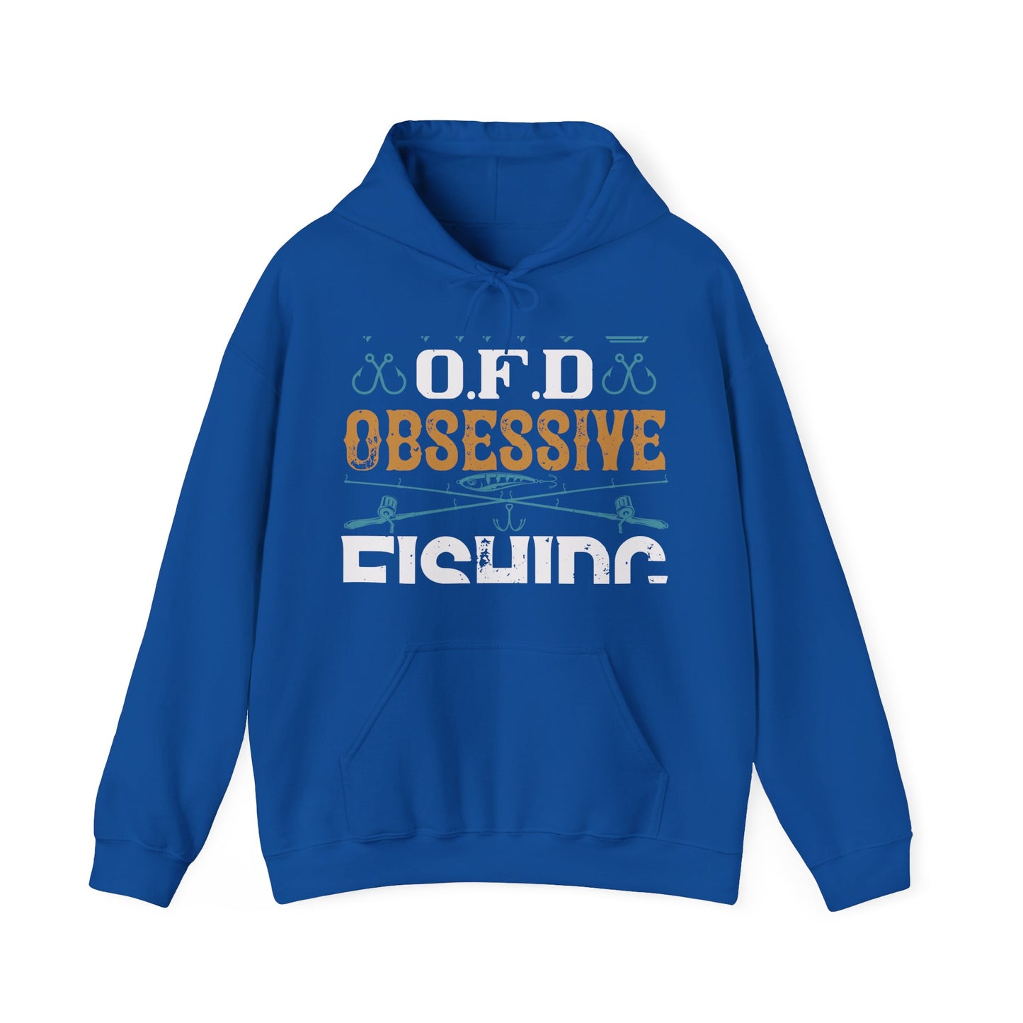 I HAVE O.F.D OBSESSIVE FISHING DISORDER-01 — Unisex Heavy Blend Hoodie (G18500)