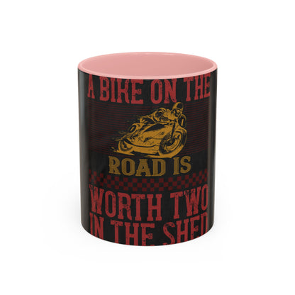 A bike on the worth two in the shet — Accent Mug 11/15oz