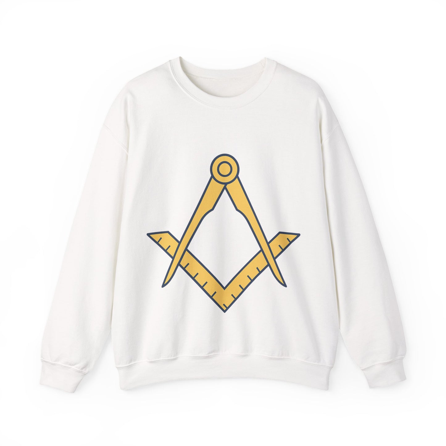 Plain Square and compass — Unisex Heavy Blend Crewneck (G18000)