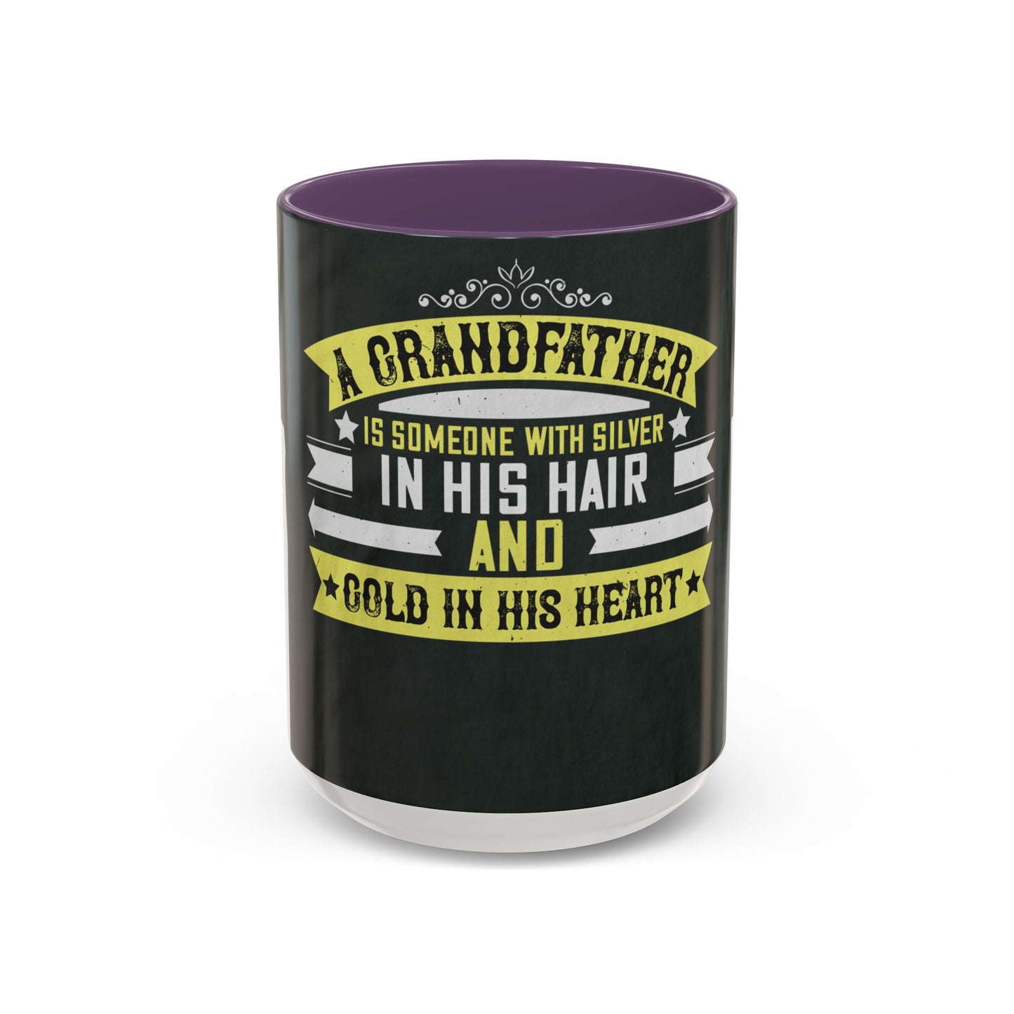 A grandfather is someone with silver-02 — Accent Mug 11/15oz