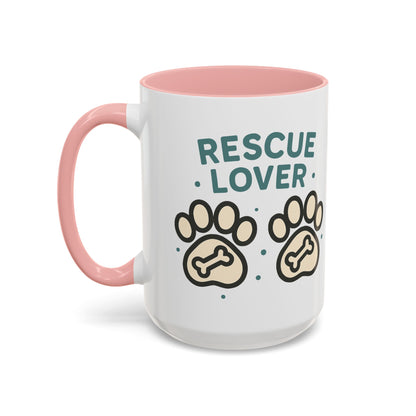 Rescue Lover Coffee Mug, Pet Owner Gift, Animal Rescue Merchandise, Dog Lover Cup, Rescue Pet Appreciation