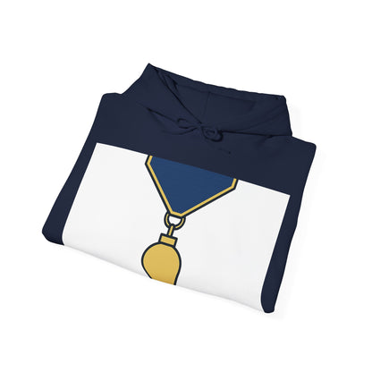 Junior Warden -JW - white bg — Unisex Heavy Blend Hoodie (G18500)