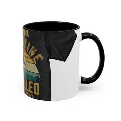 i think quarantine is spelled camping — Accent Mug 11/15oz