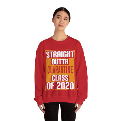 straight outta quarantine class of 2020-01 — Unisex Heavy Blend Crewneck (G18000)