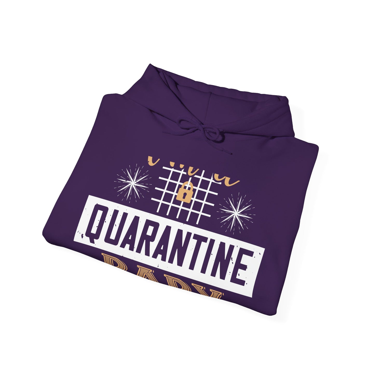 iΓÇÖm quarantine baby-01 — Unisex Heavy Blend Hoodie (G18500)