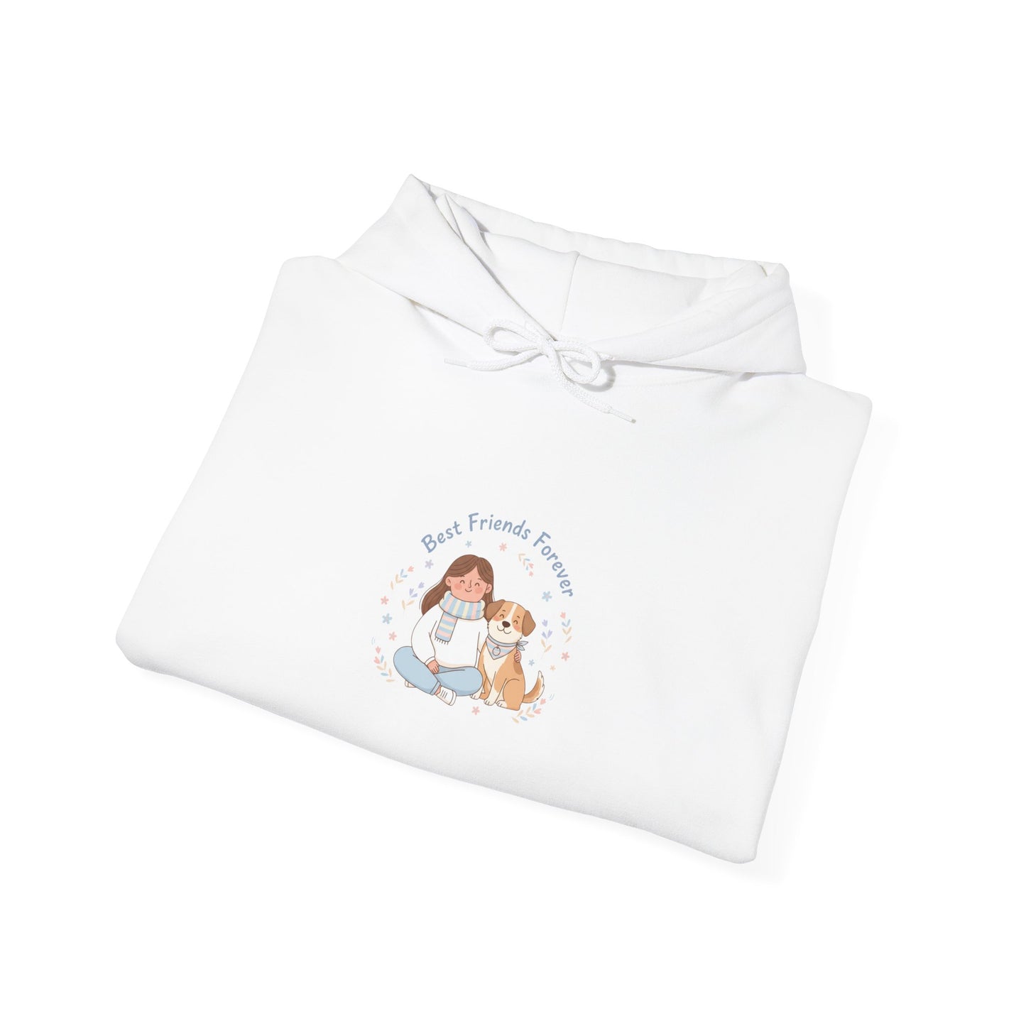 Pet Mom Illustration Hoodie | pet owner matching, paw print design