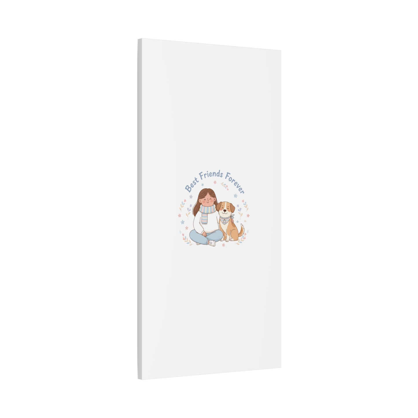 Best Friends Forever Canvas | Pet Owner Matching, Paw Print Art